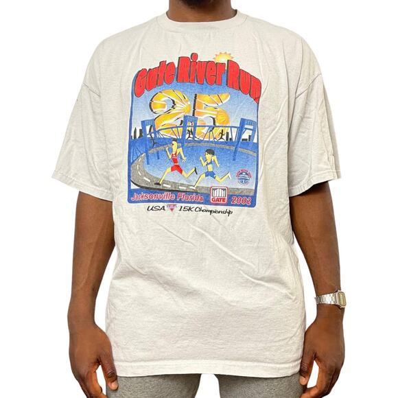 vintage Adidas 2002 gate river run tee size XL - Picture 1 of 4